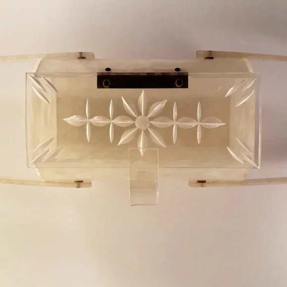Vintage 1950's Lucite Box Purse - Picture 4 of 7